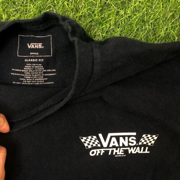 Retro Navy Vans Graphic Long-sleeve Tee - Picture 4 of 5
